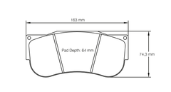 Pagid Race Pad Set 2560 RSL2 AP