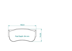 Pagid Race Pad Set 2566 RST1 AP- New GT Shape Standard @ Tmd