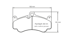 Pagid Race Pad Set 2707 29 Porsche