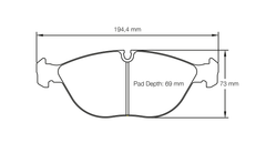Pagid Race Pad Set 2830 29  Audi, Mercedes