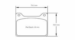 Pagid Race Pad Set 2905 R01 Wilwood Powerlite R1 Compound