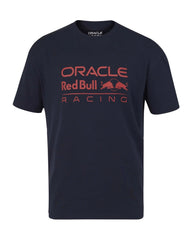 Red Bull Racing F1 Relaxed Fit Large Front Logo T-shirt - Night Sky/Chilli Pepper