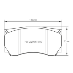 Pagid Race Pad Set 3280 RST2 3279 In 20mm