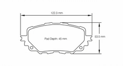 Pagid Race Pad Set 3830 R01 Mx5 Nd Front R1 Compound