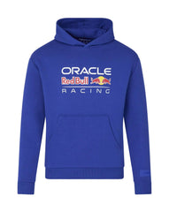 Red Bull Racing F1 Large Front Logo Hoodie - Night Sky/Blue/Grey Marl