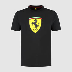 Scuderia Ferrari F1 Men's Large Shield T-Shirt -Dark Cherry/Puma Black