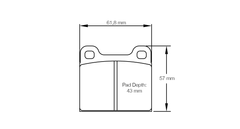 Pagid Race Pad Set 4304 29 Superseded By Rsh29E Compound