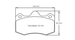 Pagid Race Pad Set 4345 RSL2 AP Cp6600