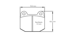 Pagid Race Pad Set 4507 H42   Historic Pads