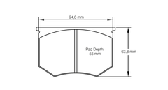 Pagid Race Pad Set 4508 H29E Historic Pads