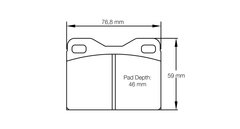 Pagid Race Pad Set 4634 H42 Historic Pads