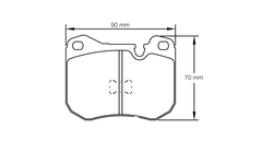 Pagid Race Pad Set 4703 H29E Historic Pads