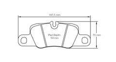 Pagid Race Pad Set 4909 RST3 Porsche