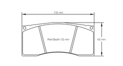 Pagid Race Pad Set 4912 RST3 Alcon Pnr4423X600