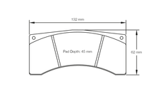 Pagid Race Pad Set 4916 RST1 Alcon Pnr4423X650