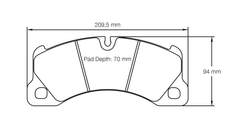 Pagid Race Pad Set 4917 29 Porsche