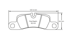 Pagid Race Pad Set 4918 RSL1 Porsche Rear