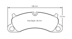 Pagid Race Pad Set 4922 RST1 991 3.4L & 3.8L Cast Iron Front
