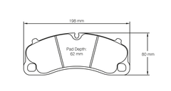 Pagid Race Pad Set 4924 RST1 Porsche 991 GT3 & Turbo Cast Iron Front