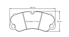 Pagid Race Pad Set 4927 RSC1 Porsche 991 Turbo / GT3 Ceramic Front
