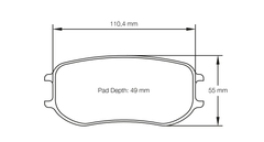 Pagid Race Pad Set 4929 29 Porsche 991 GT3 Cup Rear 26mm