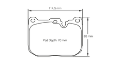 Pagid Race Pad Set 4931 29 M235I / F30 M3;M4 / BMW Alpina Front