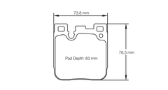 Pagid Race Pad Set 4933 29 M235I / F30 M3;M4 / BMW Alpina Rear