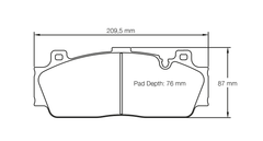Pagid Race Pad Set 4934 29 BMW M5 (F10) Front