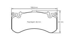 Pagid Race Pad Set 4937 RSC1 Audi, Lamborghini Front Ceramic
