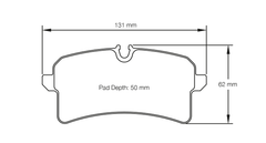 Pagid Race Pad Set 4938 RSC1 Audi Ceramic Rear