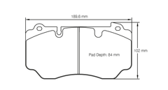 Pagid Race Pad Set 4941 RSC2 Aston Ceramic Front