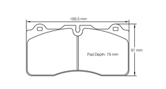 Pagid Race Pad Set 4945 RSC1 Nissan Ceramic Front