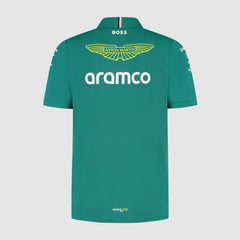Aston Martin F1 2025 Men's Team Polo Shirt - Green