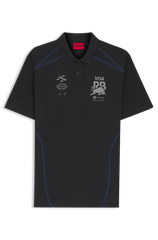 Visa Cash App RB F1 Men's Fanwear Polo Shirt - Black/White