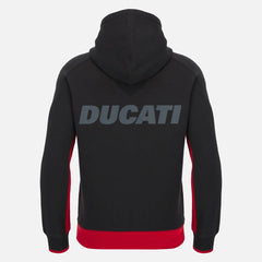 Ducati x Macron Men's Warmup Zip Up Hoodie - Black