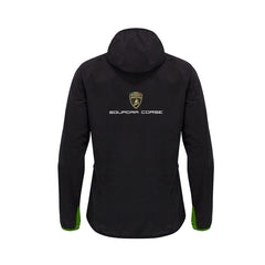 Automobili Lamborghini Squadra Corse Men's Team Rain Jacket - Black