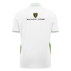 Automobili Lamborghini Squadra Corse Men's Team Polo Shirt - White