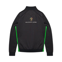 Automobili Lamborghini Squadra Corse 2026 Kids Full Zip Sweatshirt - Black