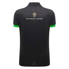 Automobili Lamborghini Squadra Corse 2026 Women's Team Polo Shirt - White/Black