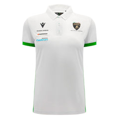 Automobili Lamborghini Squadra Corse 2026 Women's Team Polo Shirt - White/Black