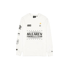 McLaren F1 x New Era Long Sleeve Racing T-Shirt - White/Black
