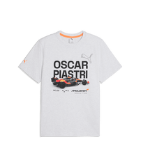 McLaren F1 Oscar Piastri Driver T-Shirt - Puma Black/Papaya/White