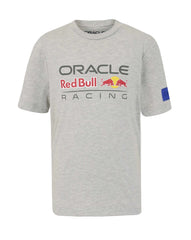 Red Bull Racing F1 Kids Large Front Logo T-shirt - Youth Blue/Gray