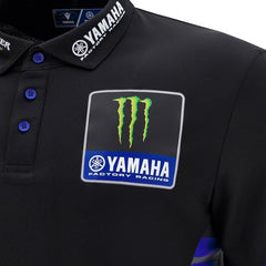 Monster Energy Yamaha 2025 Men's Team Replica Polo Shirt - Black