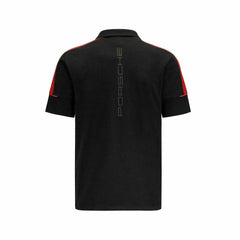 Porsche Motorsport Men's Fanwear Polo Shirt- Black