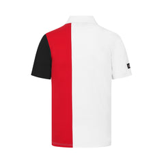 Porsche Motorsport Men's Fanwear Stripe Polo Shirt- Black/White