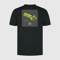 Aston Martin F1 Tech Men's Wireframe Graphic T-Shirt - Black
