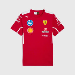 Scuderia Ferrari F1 2025 Women's Team T-Shirt - Dark Cherry