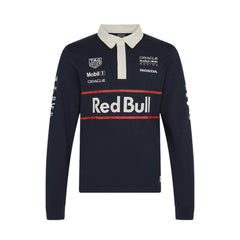 Red Bull Racing F1 Heritage Team Long Sleeve Polo Shirt - Navy