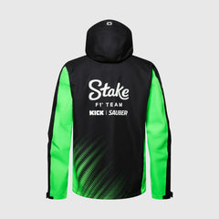 Stake F1 Kick Sauber 2025 Team Rain Jacket - Black